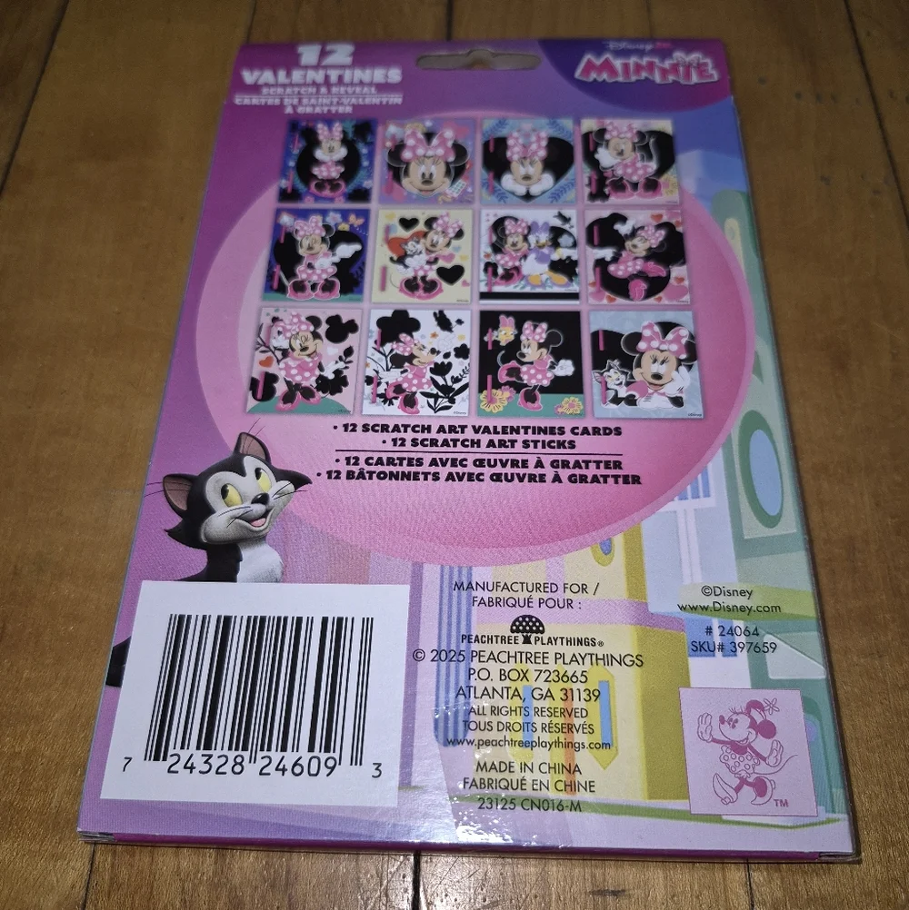 Disney Jr. Minnie Scratch & Reveal Valentines Cards